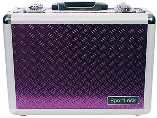 Sportlock Double Pistol Aluminum Case Purple